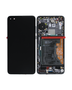 Huawei P40 Skärm med LCD Display + Batteri Original - Svart- G-SP.se