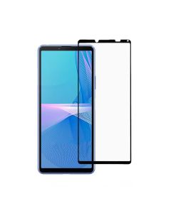 Skärmskydd Sony Xperia 10 III - Härdat Glas Svart- G-SP.se