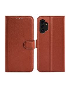 Samsung Galaxy A13 4G Plånboksfodral med Stativ - Brun- G-SP.se