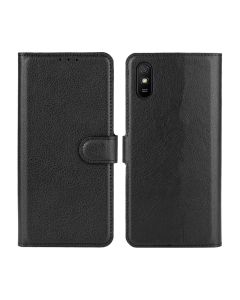 Xiaomi Redmi 9A Plånboksfodral med Stativ - Svart- G-SP.se