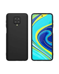 Silikonskal Xiaomi Redmi Note 9 Pro - Svart- G-SP.se