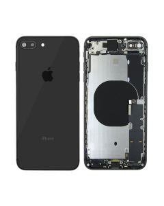 iPhone 8 Plus Baksida med Komplett Ram - Svart- G-SP.se
