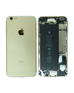 iPhone 6 Plus Baksida med Komplett Ram med Kamera och Batteri - Guld- G-SP.se