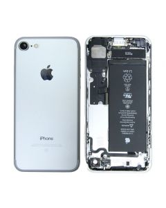 Begagnad iPhone 7 Baksida med Komplett Ram med Batteri (Begagnad) - Silver- G-SP.se