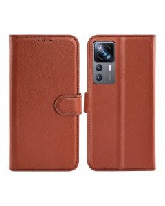 Xiaomi 12T/Xiaomi 12T Pro Plånboksfodral med Stativ - Brun- G-SP.se