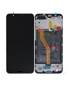 Huawei Honor View 10 Skärm med LCD Display med Batteri Original - Svart- G-SP.se