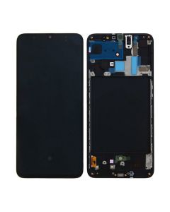 Samsung Galaxy A70 Skärm med LCD Display - Svart- G-SP.se