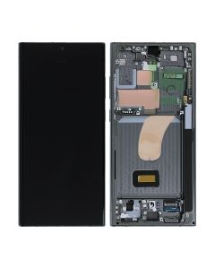 Samsung Galaxy S23 Ultra Skärm med LCD Display - Grön- G-SP.se