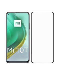 Skärmskydd Xiaomi Mi 10T 3D Härdat Glas - Svart (miljö)- G-SP.se
