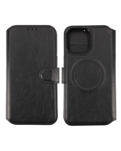 iPhone 15 Pro Max Plånboksfodral med Magsafe Rvelon - Svart- G-SP.se