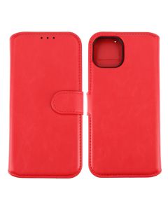 iPhone 15 Plånboksfodral Magnet Rvelon - Röd- G-SP.se