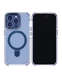 iPhone 15 Pro Mobilskal med Magsafe och Stativ - Blå