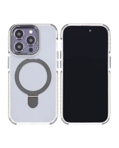 iPhone 15 Pro Mobilskal med Magsafe och Stativ - Grå