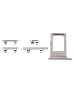 Knappar och Simkorthållare för iPhone 16 Pro och 16 Pro Max - Naturlig Titan