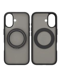 Mobilskal Roterande Magnet Stativ för iPhone 17 - Svart