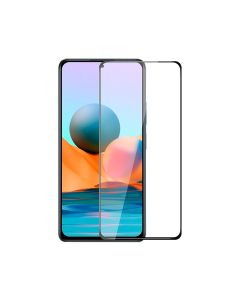Skärmskydd Xiaomi Redmi Note 10S - 3D Härdat Glas Svart (miljö)- G-SP.se