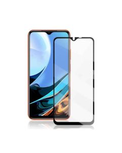 Skärmskydd Xiaomi Redmi 9T - 3D Härdat Glas Svart- G-SP.se