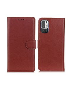 Xiaomi Redmi Note 10 5G Plånboksfodral med Stativ - Brun- G-SP.se