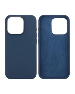 iPhone 15 Pro Silikonskal Rvelon MagSafe - Mörkblå- G-SP.se