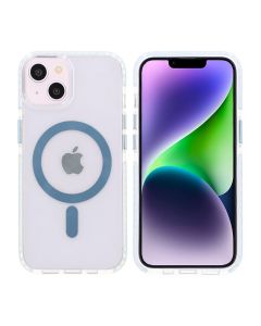 iPhone 13/14 Mobilskal Magnet Dubbelskydd - Blå