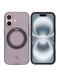 iPhone 16 Rvelon Skal Roterande Magnet Stativ - Svart