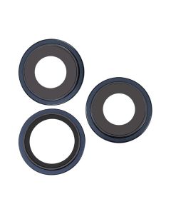 Kameralins med metallram iPhone 15 Pro Max - Blå