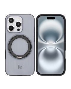 iPhone 16 Pro Max Rvelon Skal Roterande Magnet Stativ - Svart