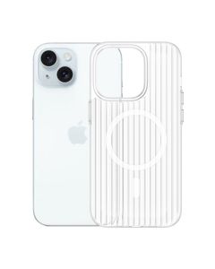 iPhone 14/13 Mobilskal Korrugerad - Transparent