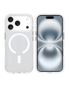 Mobilskal Magnet Dubbelskydd för iPhone 17 Pro Max - Vit