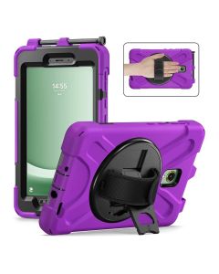 Fodral med Handrem och Ställ för Galaxy Tab Active3 - Lila