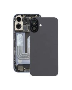 iPhone 16 Plus Baksida Glas med Magnet och Kameralins - Svart