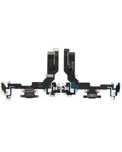 iPhone 16e Laddkontakt med Flexkabel - Svart