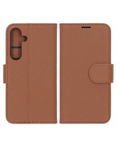 Samsung Galaxy S25 Plånboksfodral med Stativ - Brun