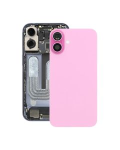 iPhone 16 Baksida Glas med Magnet och Kameralins - Rosa