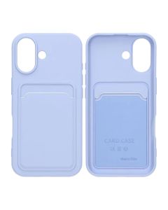 Mobilskal Silikon med Korthållare för iPhone 17 - Lila