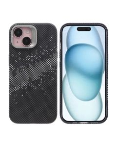 iPhone 15 Skal med Magsafe och Utfällbart Stativ - Rymdsvart