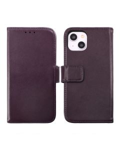 iPhone 14 Plus Plånboksfodral Läder Rvelon - Lila- G-SP.se