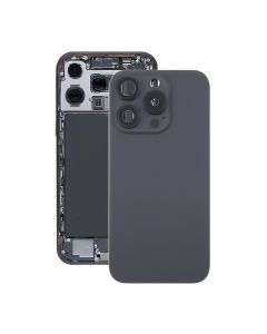 iPhone 16 Pro Baksida Glas med Magnet och Kameralins - Svart Titan