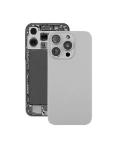 iPhone 16 Pro Max Baksida Glas med Magnet och Kameralins - Naturlig Titan