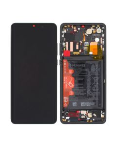 Huawei P30 Pro Skärm/Display med Batteri Original - Svart- G-SP.se