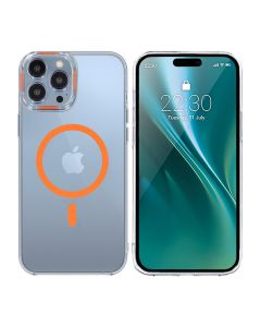 iPhone 15 Pro Stöttålig Mobilskal med Magsafe - Orange