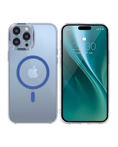 iPhone 14 Pro Stöttålig Mobilskal med Magsafe - Blå