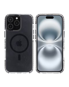 iPhone 16 Pro Max Rvelon Mobilskal Magnet Förstärkt - Svart