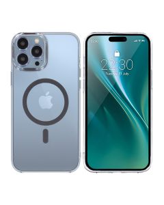 iPhone 14 Pro Stöttålig Mobilskal med Magsafe - Grå