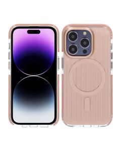 Mönstrat TPU Skal till iPhone 14 Pro Max med MagSafe - Guld