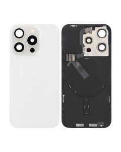 iPhone 15 Pro Baksida Glas Komplett OEM - Vit