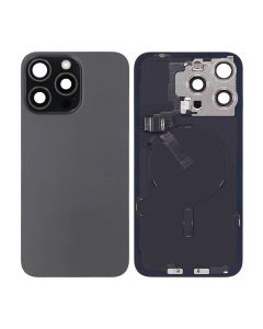 iPhone 15 Pro Max Baksida Glas Komplett OEM - Svart