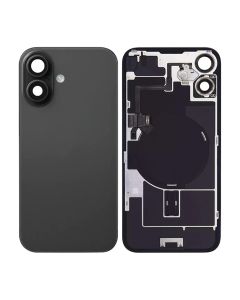 iPhone 16 Baksida Glas med smådelar - Svart