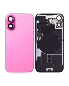 iPhone 16 Baksida Glas med smådelar - Rosa