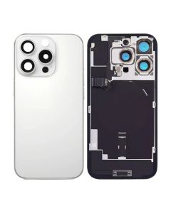 iPhone 16 Pro Baksida Glas med smådelar - Vit Titan